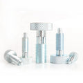 Steel Self-Locking Retractable Index Spring Load Plunger Knurled Knob Knob with Indexing Plunger