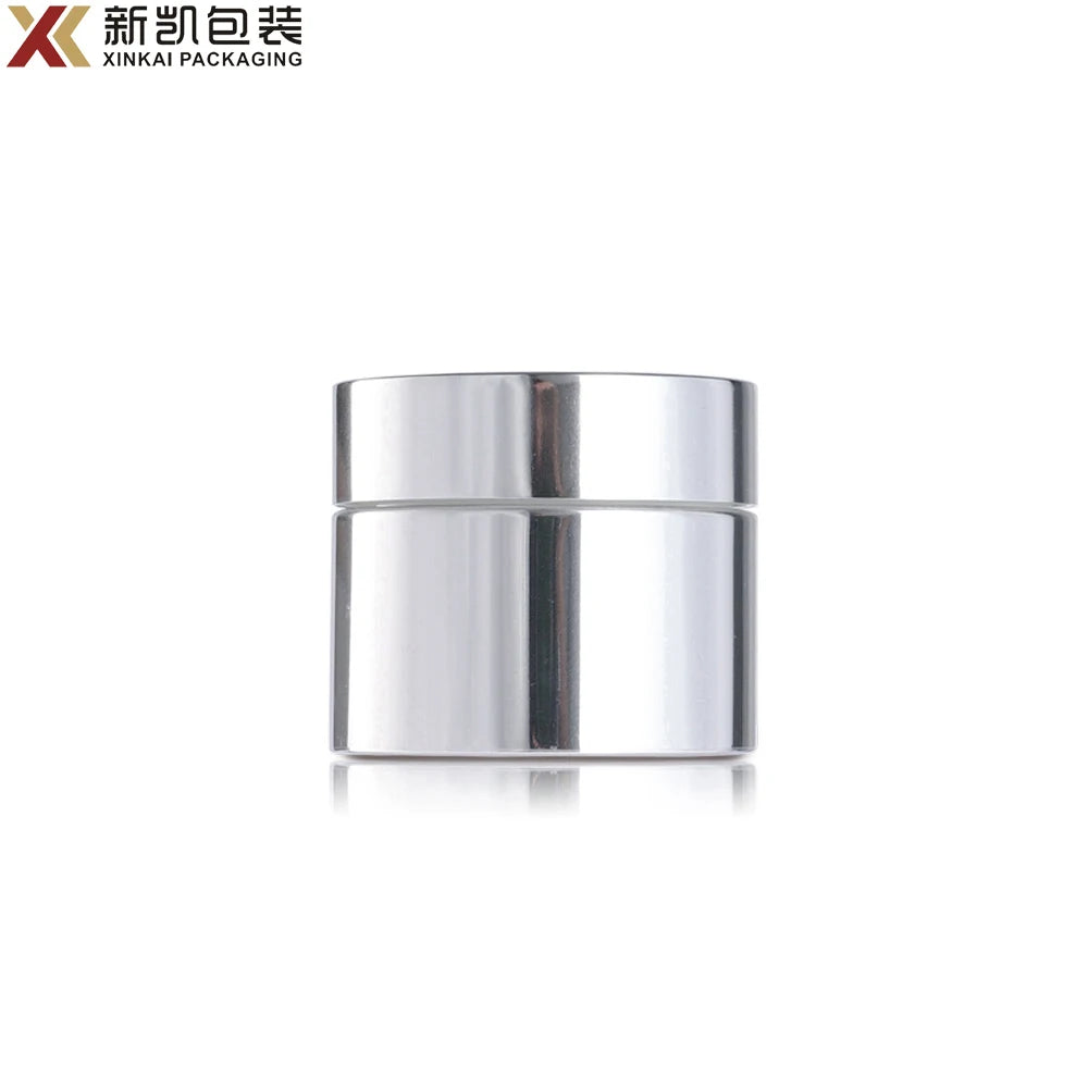 Factory Direct Shiny Silver Aluminum Jars with Screw Top 7g-200g for Skin Care and Eye Cream Packaging Cosmetics and Lotions