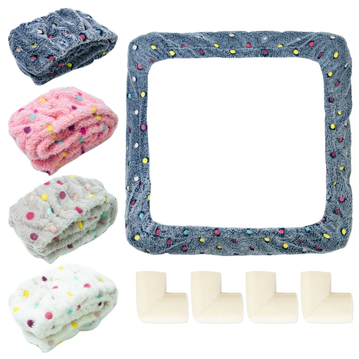 Polyester Gripper Strip Frame Cover with Corner Protection for 25x25cm Embroidery Frame Punch Needle Hoop