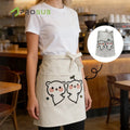Prosub Custom Printed Linen Sublimation Waist Apron Kitchen Coffee Shop Waiter Sublimation Blank Aprons
