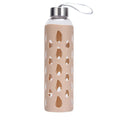 Can Customize Creative Water Drop Shaped Hollow Cup Sleeve Water Bottle with Cover Glass Bottle