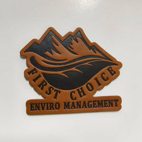 ZT-L006 Custom Brand Jeans Clothing Clothes Tag PU Label Embossed Metal Leather Label Patch for Clothing Labels
