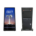 Mobile LCD Touch Screen High Brightness Movable  Display Advertising Player Battery Powered Outdoor Digital Signage Kiosk