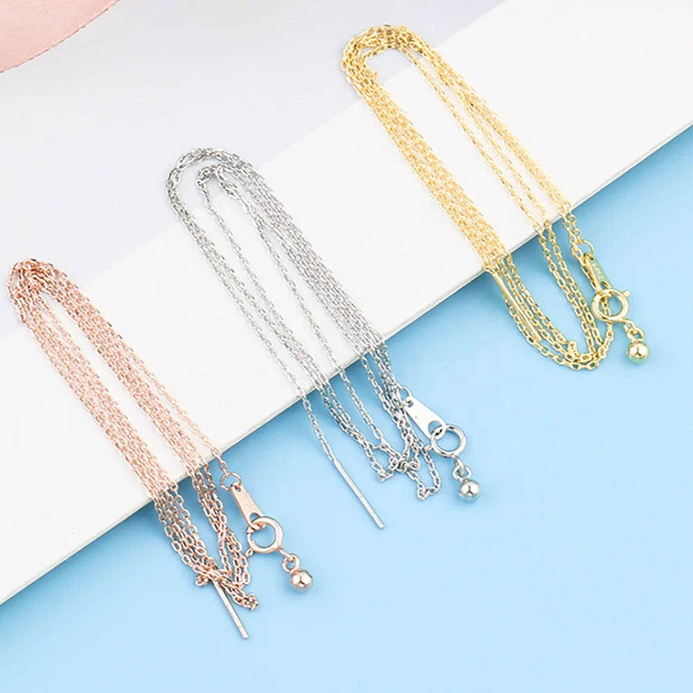Hot Sale  316 L Stainless Steel Gold Plated DIY Necklace Chains for Jewelry Making