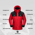 PERFORMANCE PELLIOT Outdoor Men's 1000 Filling Power White Goose Down Windproof TORAY Graphene Heat Storage Lining Down Jacket