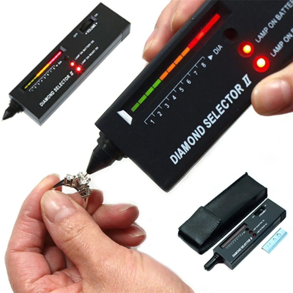 Professional Jewelry Diamond Tester Practical Jewelry Diamond Selector Moissanite Tester Portable Testing Tool Set
