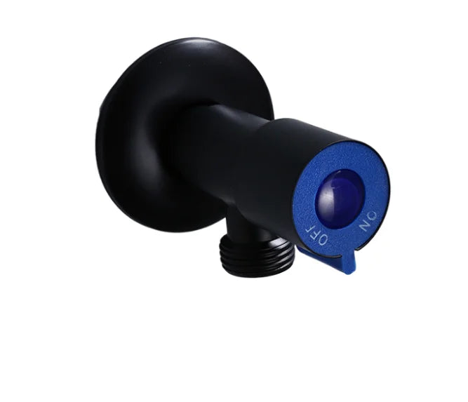 HONGDEC Bathroom Angle Valve Shower Diverter Valve with Black Finish Easy Installation & 3-Year Warranty