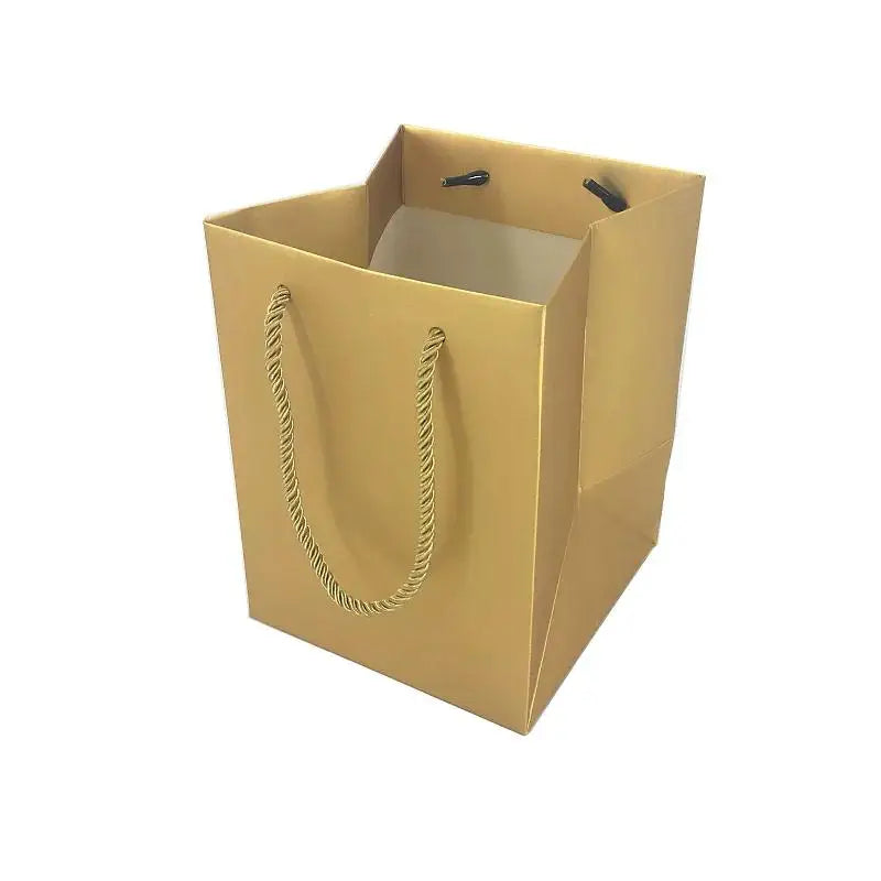 OUV Customized Metal Design Paper Bag for Beauty Cosmetics Hair Packaging for Shopping