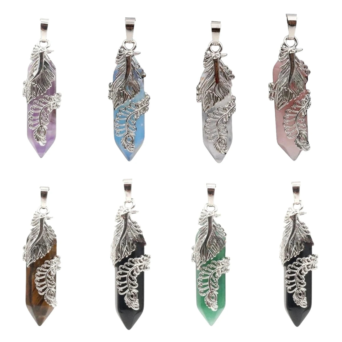 Phoenix Crystal Pendant Silver Alloy Phoenix Gem Necklace Women's Phoenix Nirvana Gift Jewelry Mother Girl Gift