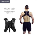 LS1176 Custom Logo Weight Vest for Fitness Back Vest 3kg 5kg 8kg 10kg Weights