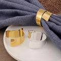 Metal Gold Silver Irregular Napkin Ring Holder Napkin Buckle for Wedding Table Decoration Accessories Hotel Restaurant Party
