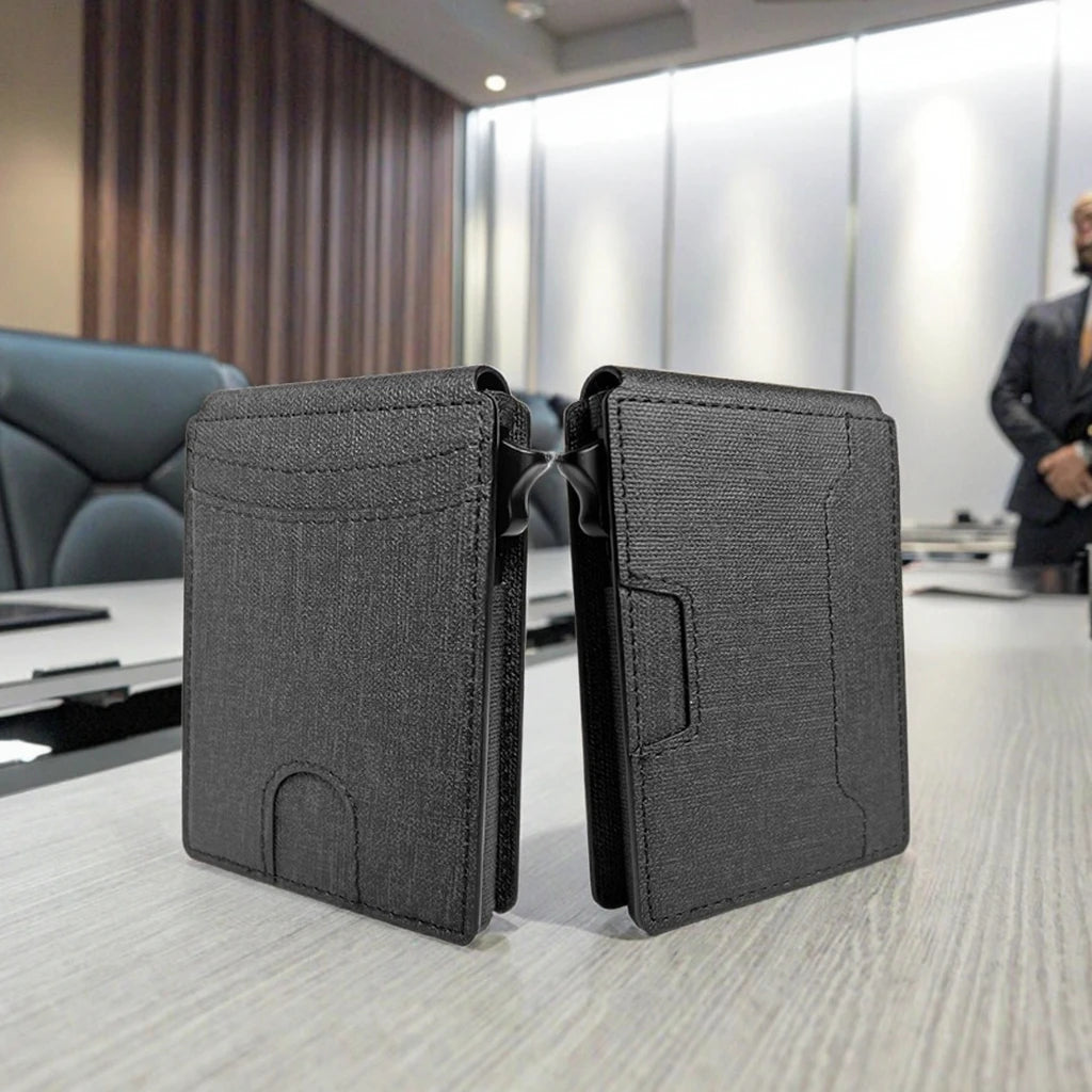 Card Holder RFID Blocking Slim Credit Card Case for Men Anti-Theft Thin Wallet Portable Business Gift