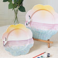 Creative Ins Hand Painted Flower Ceramic Plate Cute 3d Seagull Lace Ceramic Dinner Plate