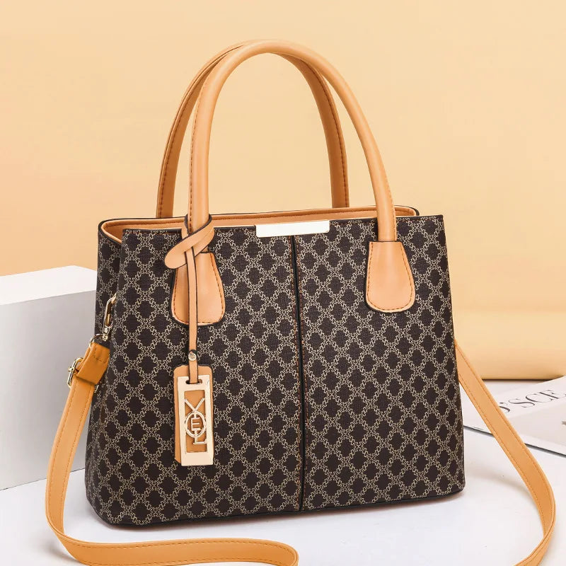 Wholesale Luxury Women's Handbag Large Capacity Tote Bag Retro Style Multi Functional Ladies Shoulder Bag