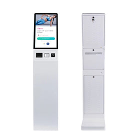 Customize Logo 21.5 Inch Window Usb Touch Screen Speaker Kiosk POS System Hotel Check in Printer QR Scanner Kiosk