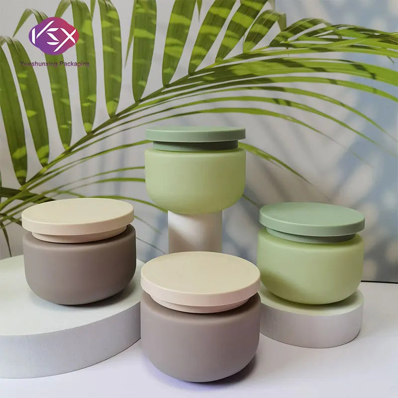 Yueshunxing Spot 250g 8oz HDPE Soft Plastic Packaging Jar Container Empty Cosmetic Jars for Body Scrub Butter Hair Conditioner