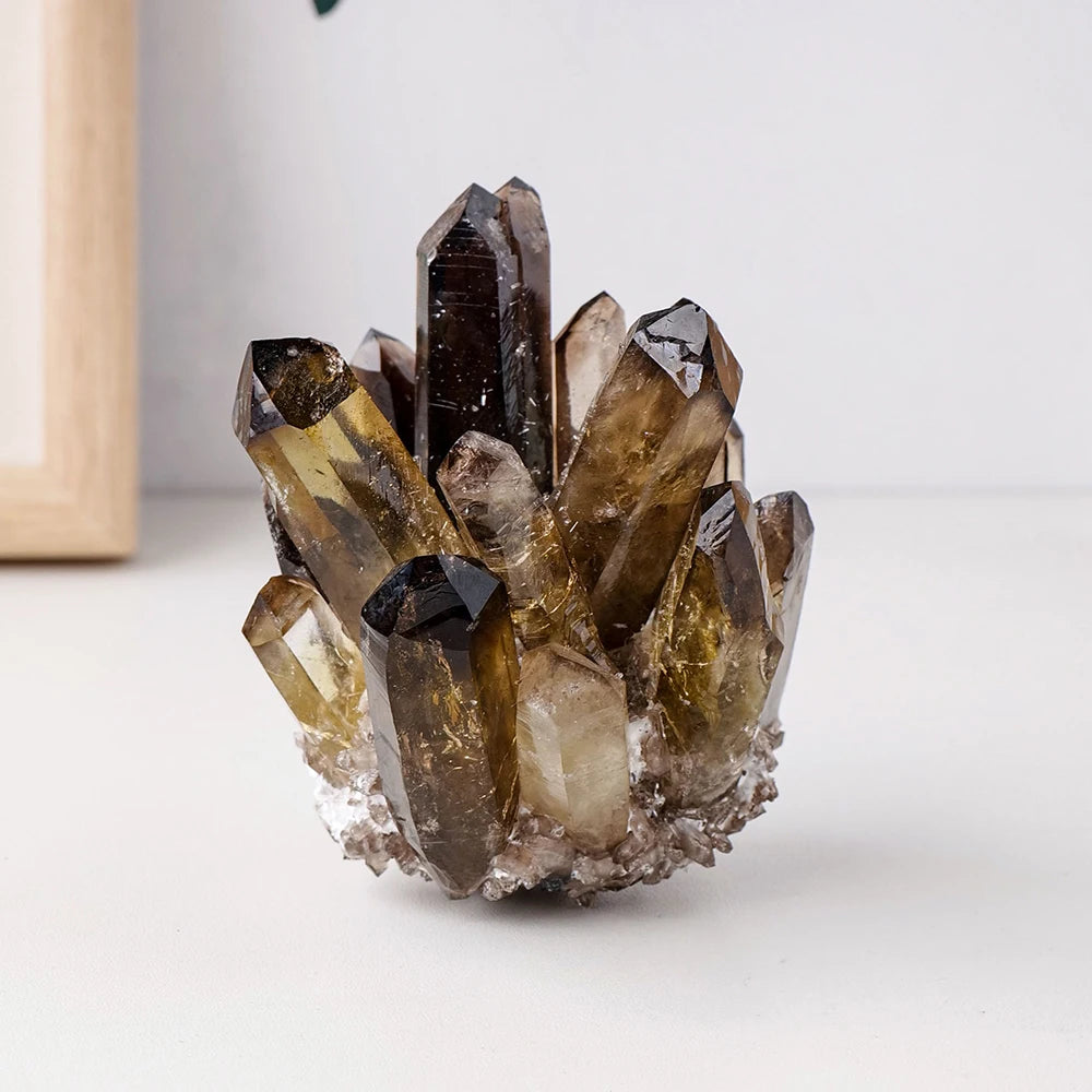 Wholesale Natural Smoky Quartz Cluster Crystal Point Specimen