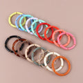Fashion Resin Elbow Tube Beads Charm Bracelets & Bangles Jewelry Bohemian Elastic Stackable Acrylic Bamboo Bracelet Sets Women
