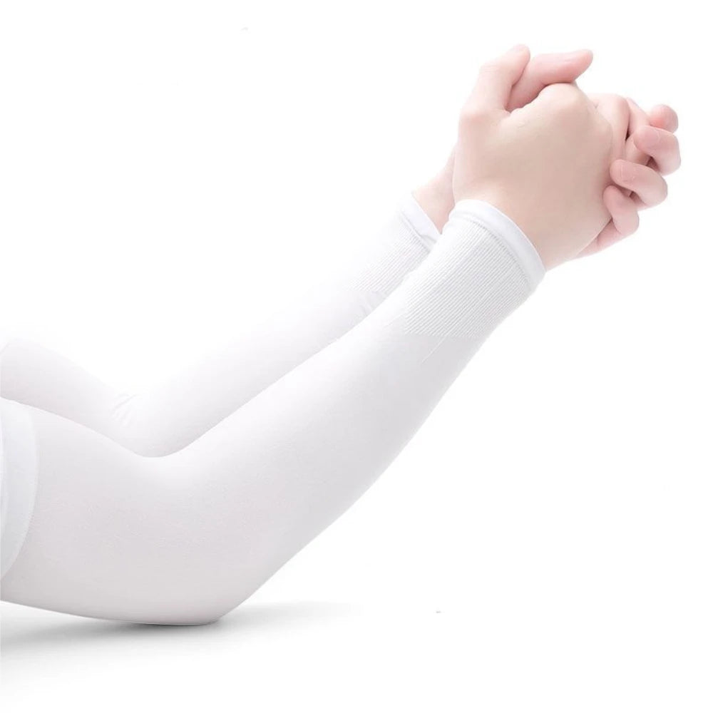 Unisex Summer Sublimation logo Quick Drying Spandex Ice Cooling Arm Sleeve Sun Protection for Cycling