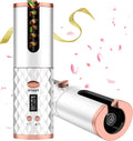 Cordless Automatic Rechargeable Smart Curling Iron Curling Wave LED Display Ceramic Curling Iron Automatic Curling Iron Rotating