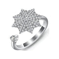 2022NEW Adjustable Ring Rotatable Decompression Ring for Women and Girlsumbrella-type Fidget Anxiety Spinner Ring