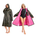 Customizable Sherpa Fleece Lined Changing Robe Waterproof Windproof Outdoor Water Sports Coat