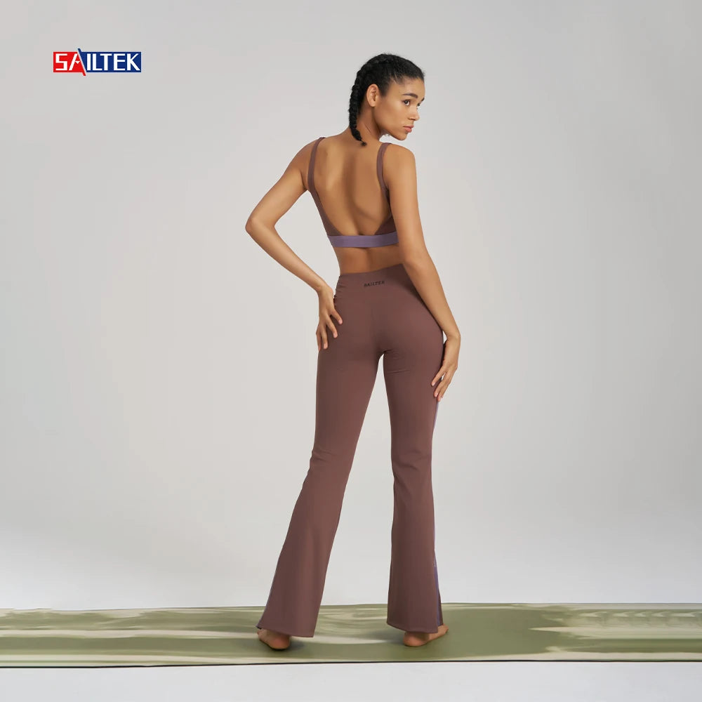 Workout Women's Clothing Manufacturer Sports Gym Wide Leg Leggings Wholesale High Quality Legging Fitness Yoga Pants for Women