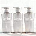 Empty  Logo 400ml 13.5oz Plastic Bottle Shower Gel Shampoo Container with Lotion Pump