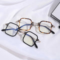 Small Lenses square Frame Eyeglasses Metal Legs Leopard Classic Retro Eyewear Women Men Anti Radiation Comfortable Glasses Frame