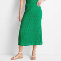Summer Hollow Women Knitted Sweater Skirt Crochet Knit Matching Custom Knitwear Skirt