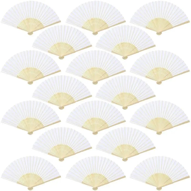 Customizable Exquisite Durable Plastic Hand Fan with Personalized Text and Love Style 11 Inch
