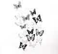 3D Satin Paper Butterfly Wall Stickers Home DIY Christmas Decor Removable Adhesive Art Decal XD134