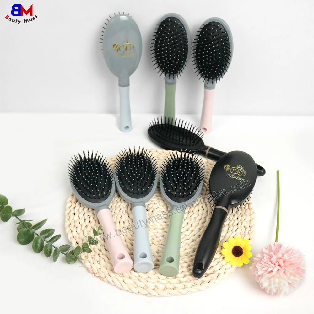Custom logo Hair Bush Detangling Comb Tangle Air Cushion Comb Plastic Hair Beauty Hair Extension Brush
