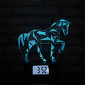 Black Color  Time Clock Light Base Modern Decor Lamp Can Fit Acrylic Panel Alarm Led Clock Base Lamp Base