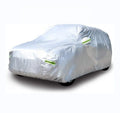 Woqi Full Car Cover Universal Fit for SUV Outdoor Waterproof PEVA Cotton Sun Shade with Reflective Material