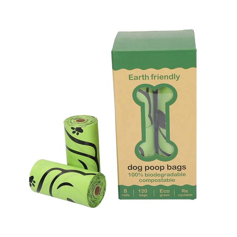 Custom Eco-Friendly Epi Dog Poop Bags Bio Degradable Cornstarch Compostable Bags Sustainable Biodegradable for Pet Waste