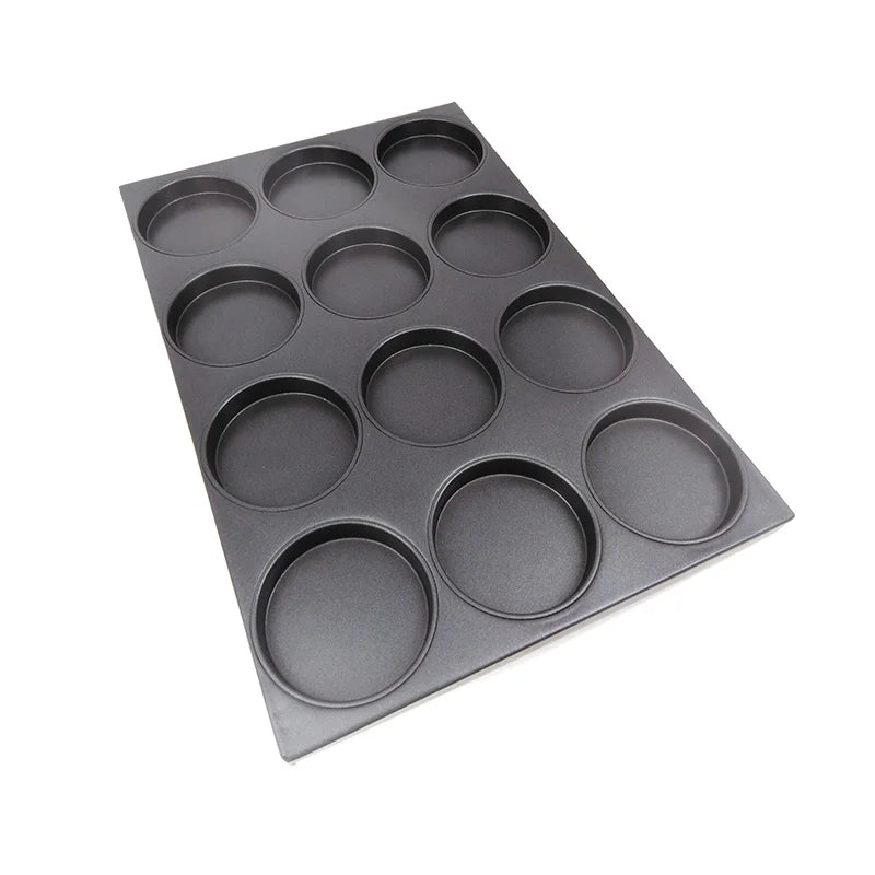 Hot Selling 12 Cups Mini Muffin Tin Disposable Metal Cake Pan With Nonstick Coating for Baking Tray