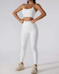 Custom Seamless Ribbed Breathable 6 Piece Yoga Set for Women Gym Fitness Jogger Activewear