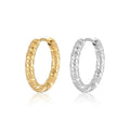 EH1515 Wholesale Waterproof Jewelry Gold Plated Designer Fashion 925 Sterling Silver Earrings Women Twist Hoop Earring