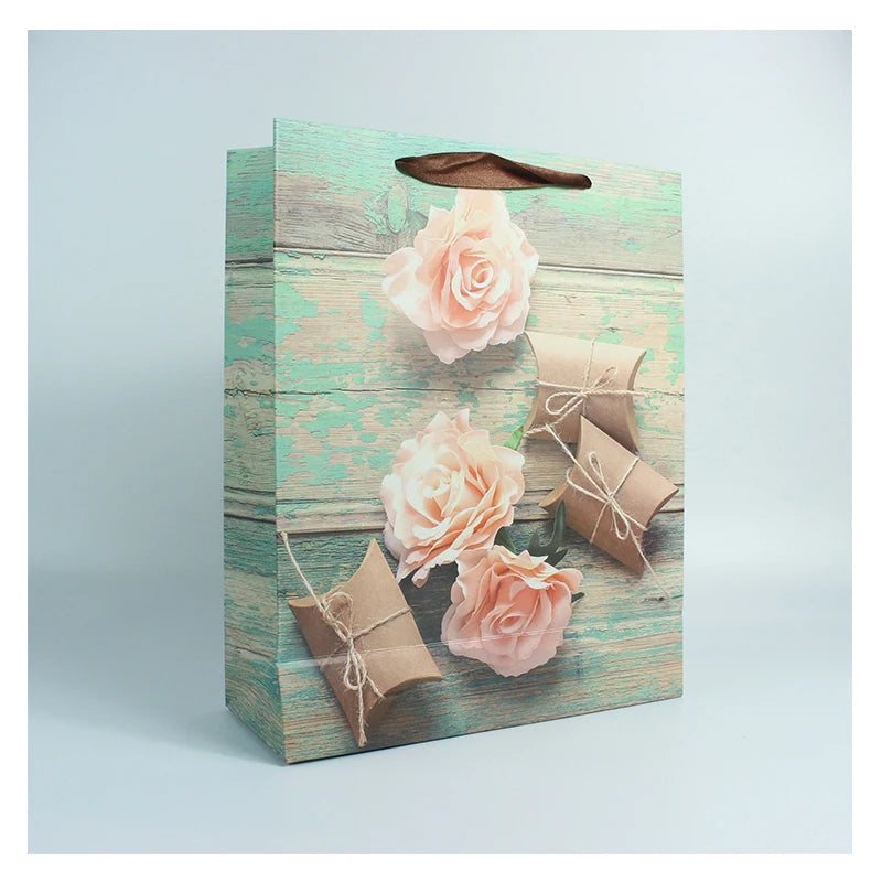Wholesale Multi Design Custom Printed Luxury Gift Paper Shopping Bag Balloon Happy Birthday Paper Bag