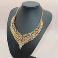Jachon Wedding Bridal Jewelry Set Wedding Jewelry Accessories Rhinestone Earrings and Necklace for Women Jewelry