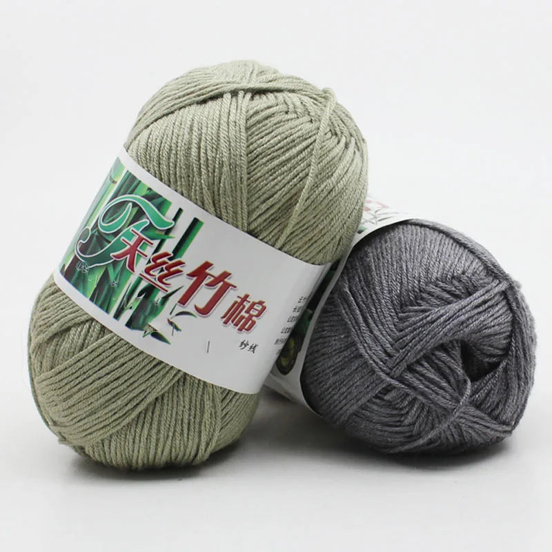 Free Sample Bambus Cotton Blend Yarn High Quality High Tenacity Strong Hand Knitting Yarn 70% Bamboo 30% Cotton