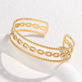 Beimai OEM Geometry Chain Stainless Steel Women Bangle