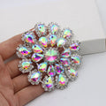 AB Colour Bright Crystal Patches Sew-on Rhinestones Applique for Wedding Dress DIY Crafts