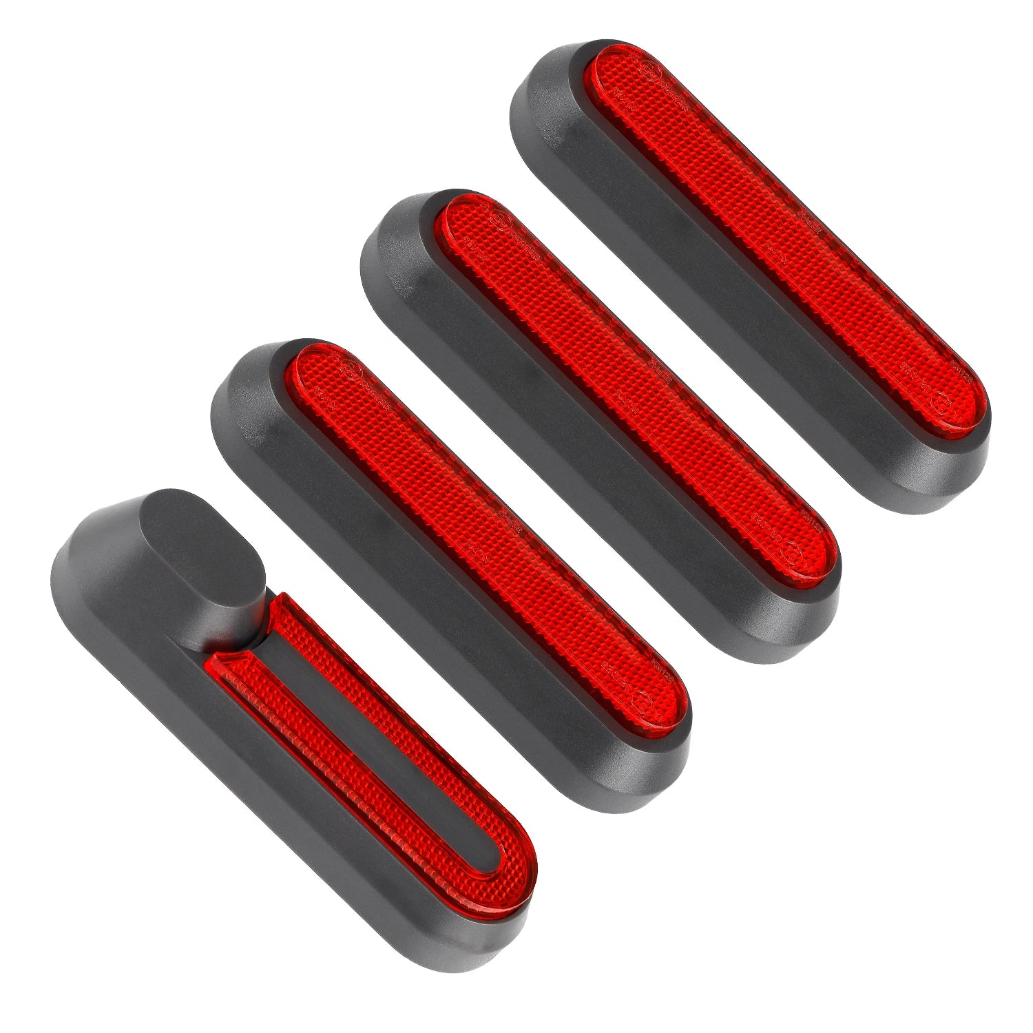 Ulip Scooter Reflective Decorative Side Cover 4 Pcs Front Rear Wheel Modification Part for Xiaomi M365 1S Pro Pro2 MI3 Scooter