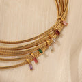 Women Collar Necklace Jewelry 18K Gold Plated Statement Collar Necklace Choker Baguette Zircon Charm Omegas Collar Necklace