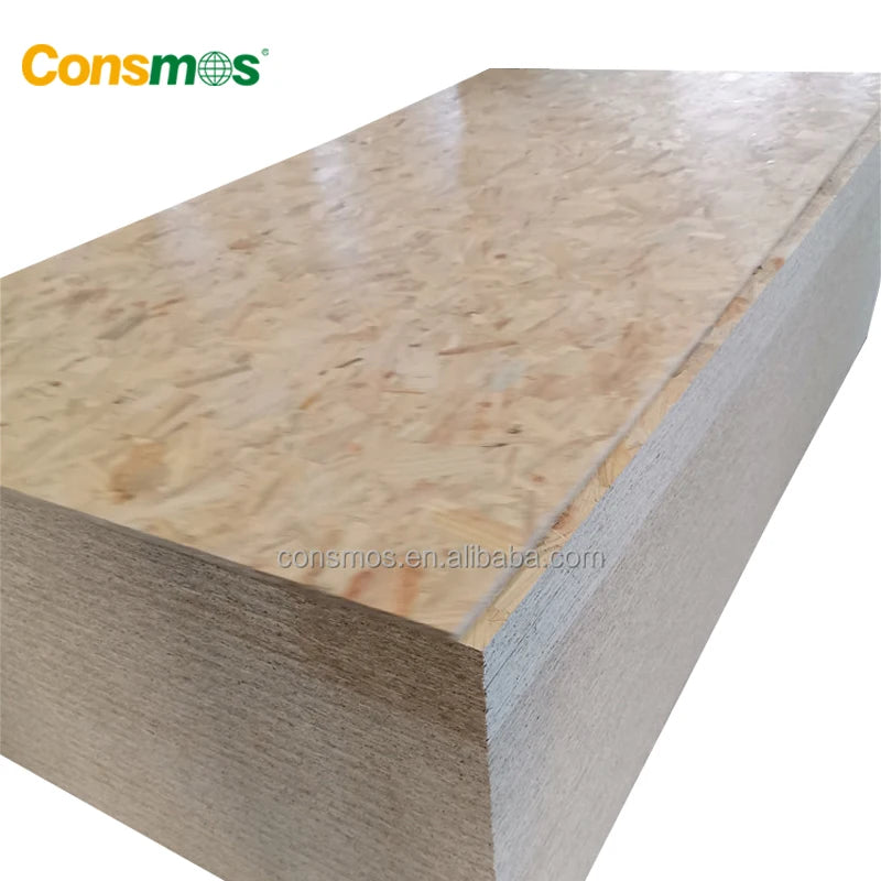Consmos OSB-3 Board 3/4" Plywood TG 4x8 Tongue and Groove for Curved Insulated Roof Subfloor  Construction