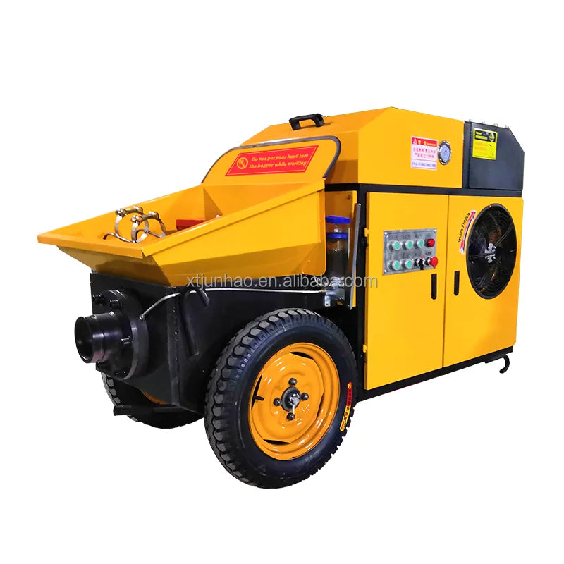 The Latest Type of High-efficiency Small Secondary Column diesel Cement Fine Stone Pump Concrete Pump