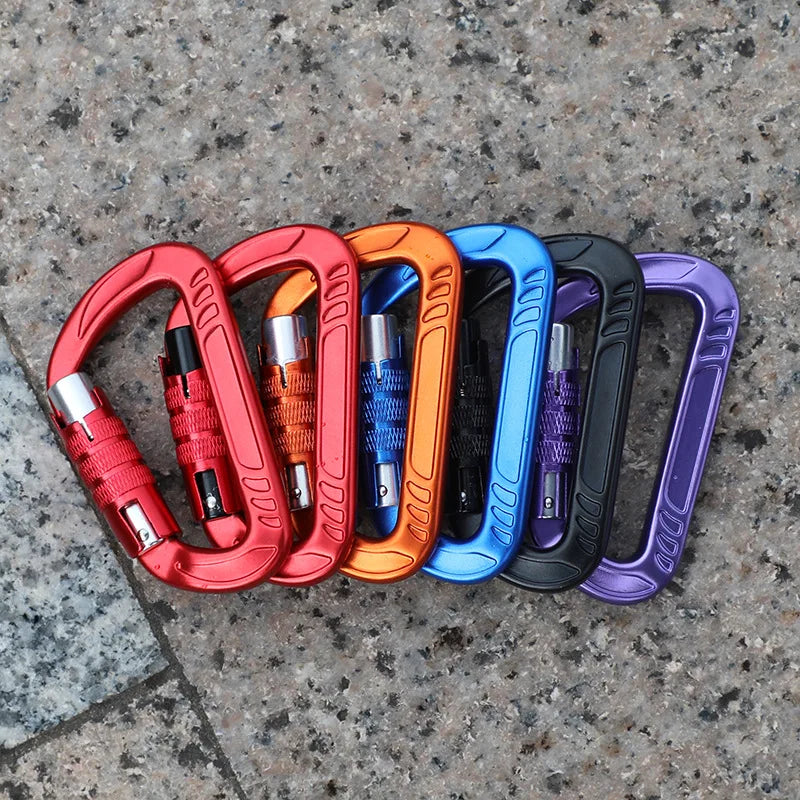 Customized Multifunctional Aluminum Carabiner Keychain Outdoor Climbing Carabiner