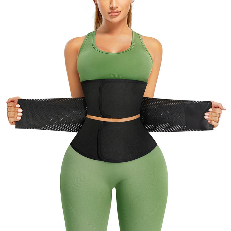 Women Stretchy Waist Trimmer Wholesale Latex Tummy Wrap Corset Slimming Belt Shaper Waist Trainer